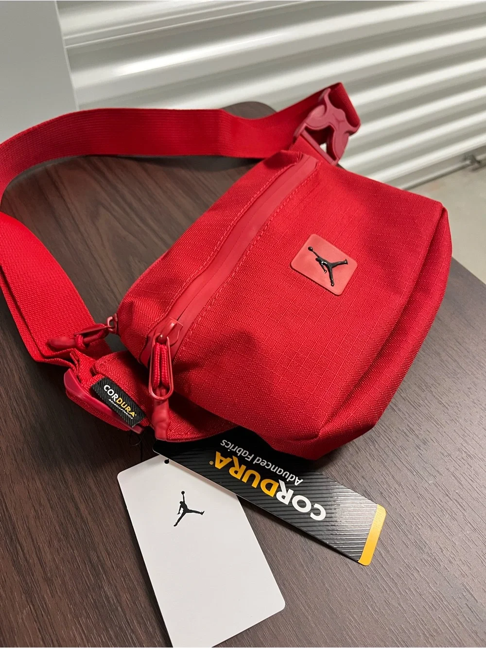 Jordan Franchise Crossbody Bag 2L Gym Red CORDURA MA0901-R78 NWT